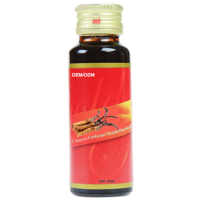 OEM ODM Private label cordyceps liquido orale soluzione al 100% di estratto di Cordyceps sinensis