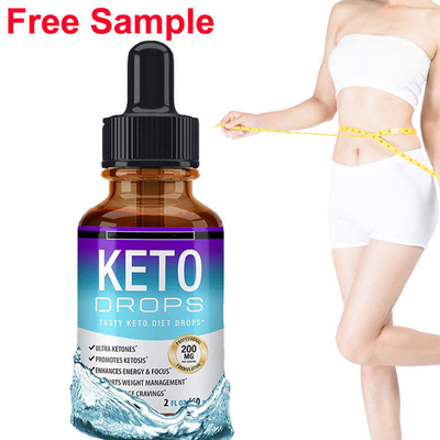 Logo personalizzato OEM Bruciagrassi Perdita di peso Dieta dimagrante Olio liquido Gocce dietetiche cheto per uomini e donne