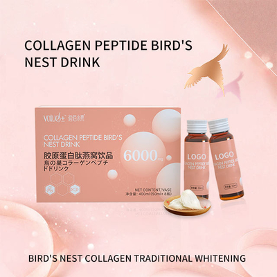 OEM Beauty Skin Whitening e Anti Aging Beauty Collagen Peptide Nido d'uccello Liquido orale