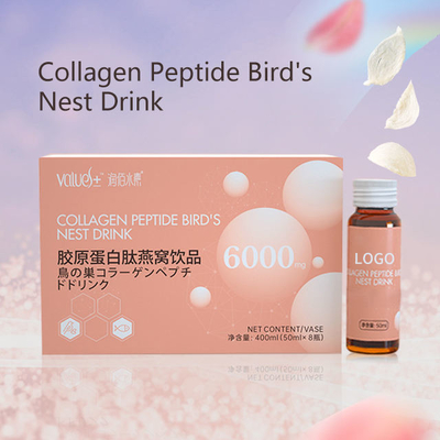 OEM Beauty Skin Whitening e Anti Aging Beauty Collagen Peptide Nido d'uccello Liquido orale