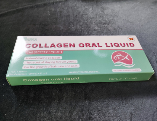Commercio all'ingrosso dell'OEM di supplemento liquido orale di bellezza 10ml di bellezza della bevanda del peptide del collagene del pesce naturale di 100%.