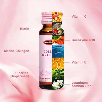 Aiuto portatile di bellezza dell'OEM della bevanda halal della pelle per il liquido orale d'idratazione del collagene di supplemento di sanità