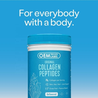 L'OEM promuove la cura della pelle di capelli e unghie, integratori per la salute di ossa e articolazioni, polvere di peptidi di collagene di pesce