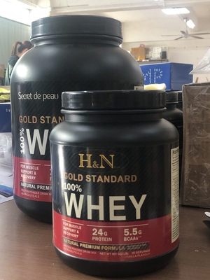 Polvere 100% della proteina di parità aurea della costruzione del muscolo del corpo della polvere dell'isolato del proteina del siero dell'etichetta privata dell'OEM 5lb