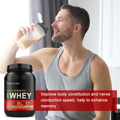 Polvere 100% della proteina di parità aurea della costruzione del muscolo del corpo della polvere dell'isolato del proteina del siero dell'etichetta privata dell'OEM 5lb