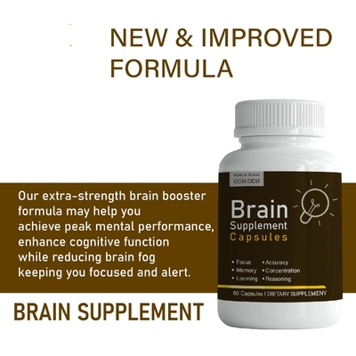 L'OEM ha migliorato la memoria e concentrazione Brain Supplement Powder For Students avanzato, adulti e anziani