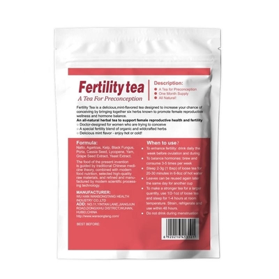 Supplemento uterino per la pulizia della disintossicazione dell'OEM del tè della gravidanza della fertilità delle donne