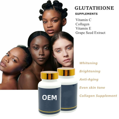 Capsule sbiancanti per la pelle al glutatione efficaci integratori di bellezza sani OEM