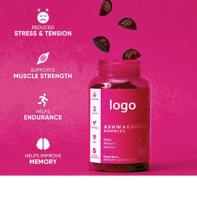 Gummies organici all'ingrosso di ashwagandha del vegano delle capsule di ashwagandha dell'OEM