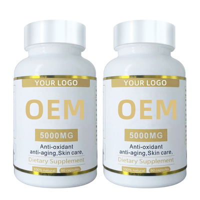I multivitaminici dell'OEM e le pillole del glutatione della capsula della vitamina la E Softgel dell'integratore alimentare 10000mg pelano l'imbiancatura della capsula
