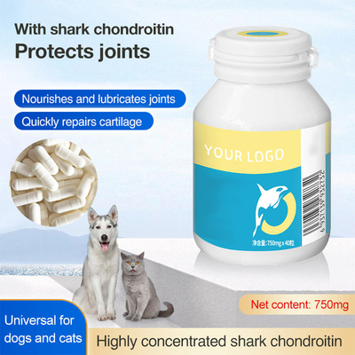 capsule nutrizionali della condroitina dello squalo di alta concentrazione dell'OEM di supplementi dell'animale domestico 750mg/Pc
