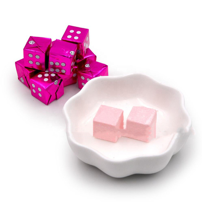Milk Cube Candy Hard Tablets Candy OEM Halal Sapore di fragola dolce