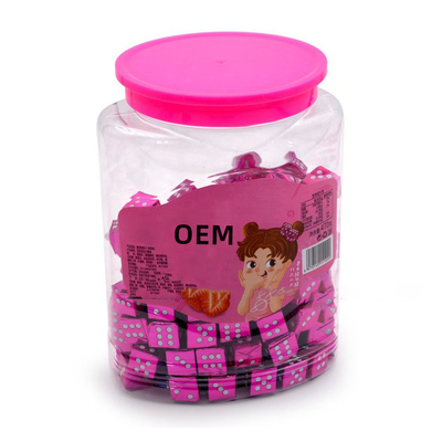 Milk Cube Candy Hard Tablets Candy OEM Halal Sapore di fragola dolce