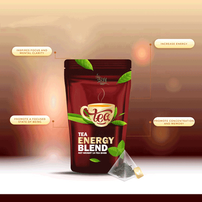Tè organico di spinta dell'alta energia della caffeina dell'OEM alto