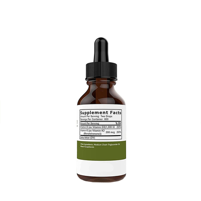 Il vitamina D3 K2 cade la vitamina D liquida del ripetitore di immunità con la vitamina liquida best-seller K2 cade l'OEM