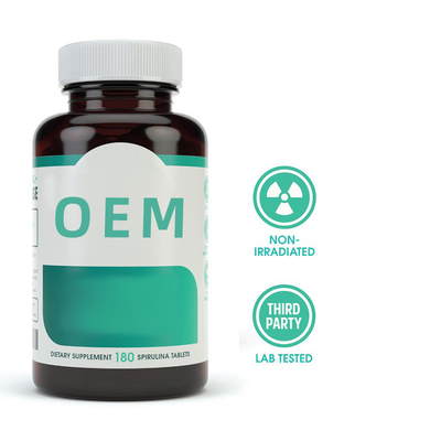 Capsule organiche di 3000mg Spirulina 90 compresse/sanità di supplemento Superfood di verde bottiglia