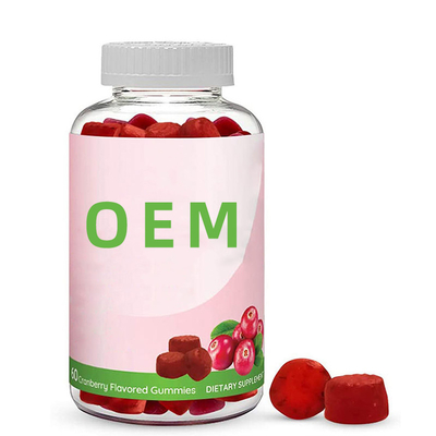 Integratore alimentare probiotico del mirtillo rosso dell'apparato urinario di Gummies delle donne di 100% del mirtillo rosso nutrizionale naturale di supplementi