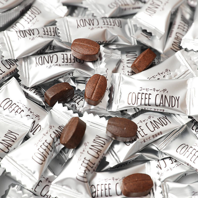 Caramelle vegane senza zucchero Instant Grain Coffee Shape Chewable Coffee Bean Tablet Caramelle